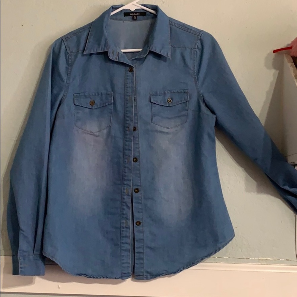 Color Swatch Button up Long sleeve